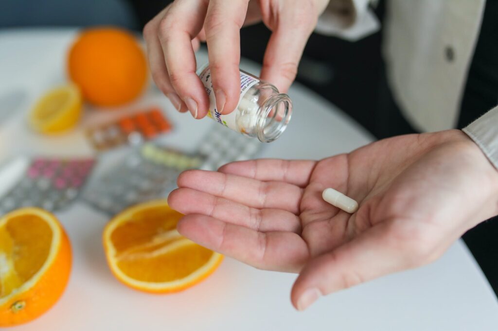 Pills In a Person's Hand